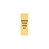 Vertical Engraved Heavy Brass Signs 3" x 1"
