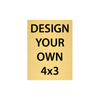 Vertical Engraved Heavy Brass Signs 4" x 3"