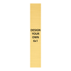 Vertical Engraved Heavy Brass Signs 6" x 1"