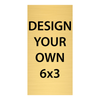 Vertical Engraved Heavy Brass Signs 6" x 3"