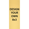 Vertical Engraved Heavy Brass Signs 8" x 3"