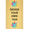 Vertical Full Color Brass Signs 10" x 6"