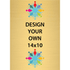Vertical Full Color Brass Signs 14" x 10"