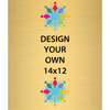 Vertical Full Color Brass Signs 14" x 12"