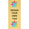 Vertical Full Color Brass Signs 14" x 6"