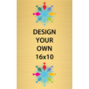 Vertical Full Color Brass Signs 16" x 10"