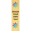 Vertical Full Color Brass Signs 16" x 4"