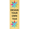 Vertical Full Color Brass Signs 16" x 6"