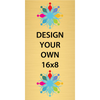 Vertical Full Color Brass Signs 16" x 8"