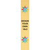 Vertical Full Color Brass Signs 18" x 3"