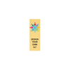 Vertical Full Color Brass Signs 3" x 1"