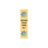 Vertical Full Color Brass Signs 4" x 1"