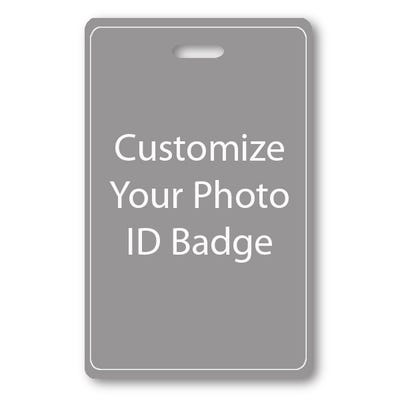 Customizable Vertical ID Badge - alternate view