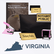 Virginia Pink Deluxe Notary Kit