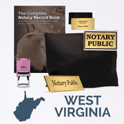 West Virginia Pink Deluxe Notary Kit