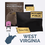 West Virginia Pink Deluxe Notary Kit
