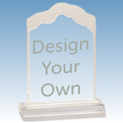 White Cap 5 &frac12;" x 7 &frac34;" Acrylic Award