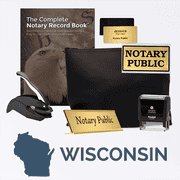 Wisconsin Deluxe Notary Kit