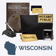 Wisconsin Deluxe Notary Kit