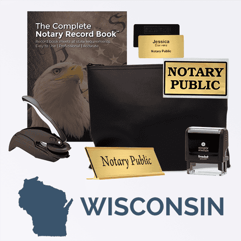 Wisconsin Deluxe Notary Kit