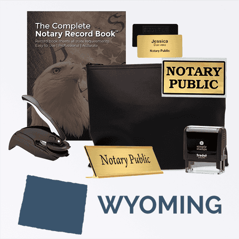 Wyoming Deluxe Notary Kit